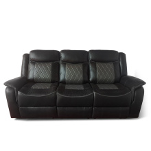 Nouveau canapé en cuir sectionnel inclinable de meubles